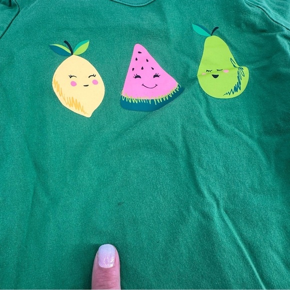 Hanna Andersson Fruit & Popsicle Short Sleeve Tees Lot of 2 100 4 4T FLAW - Picture 4 of 5